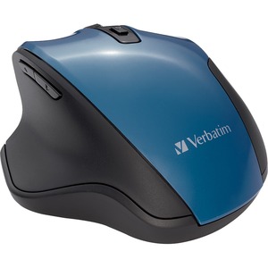 Verbatim Silent Ergonomic Wireless Blue LED Mouse - Dark Teal