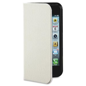 Verbatim Carrying Case (Folio) for iPhone 5/5S - Vanilla White