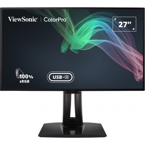 ViewSonic VP2768a-4K 27 Inch Premium IPS 4K Monitor with Advanced Ergonomics, ColorPro 100% sRGB Rec 709, 14-bit 3D LUT, Eye Care, HDMI, USB C, DisplayPort for Professional Home and Office