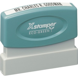 Xstamper Custom Single Line Pre-inked Stamp