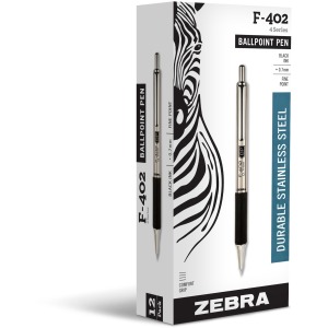 Zebra Pen STEEL 4 Series F-402 Retractable Ballpoint Pen