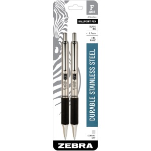 Zebra STEEL 4 Series F-402 Retractable Ballpoint Pen