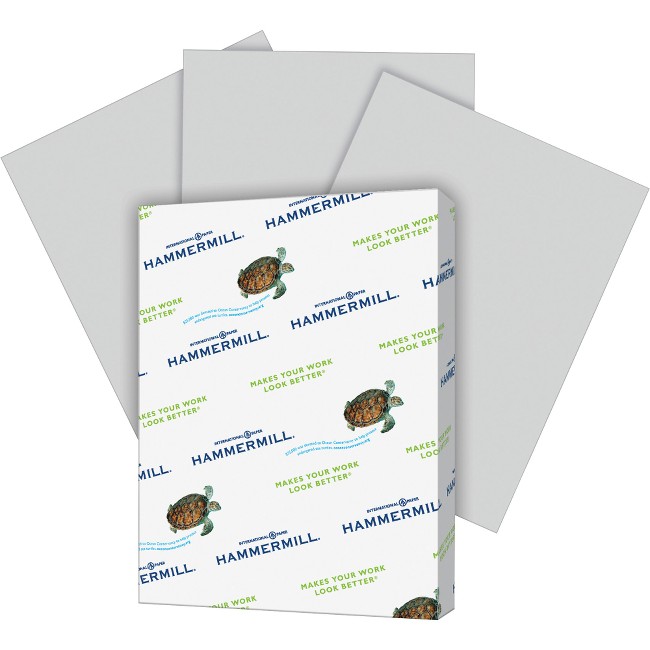 Hammermill Colors Recycled Copy Paper - Gray - Letter - HAM102889, HAM  102889 - Office Supply Hut