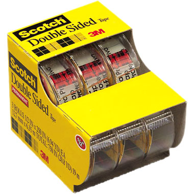 Scotch Double Sided Tape, Permanent - 2 rolls