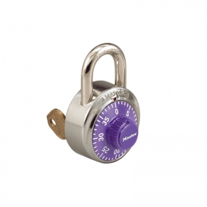 Combination Padlock With Control Key Feature, Purple, Dozen, Please Note If You Dont Specify A Key Number Of A Existing  System  Its By Defiled A New System  