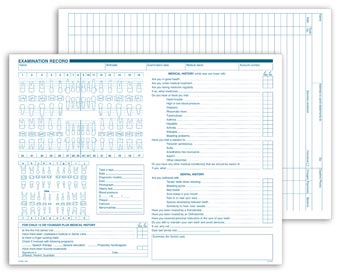 Dental Exam Record, Multi-Use