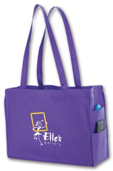 Non-woven side Pocket Tote - small