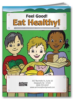 Feel Good! Eat Healthy Coloring Book