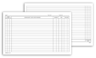 Continuation Exam Records, Card Style, with Account Record