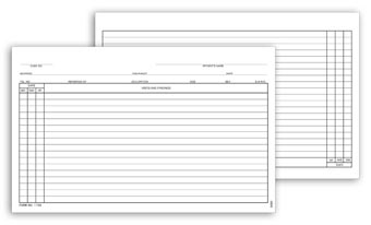 General Patient Exam Records, Card Style w/o Account Record