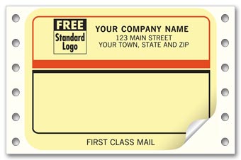 Continuous Mailing Label,  First Class Mail