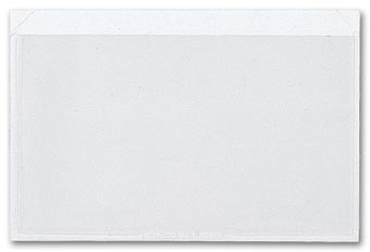 Adhesive Transparent Vinyl File Pockets, 5  x 3