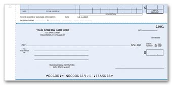 Payroll/Cash Disbursement Top Check