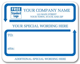 Jumbo Mailing Labels w/ Special Wording, Padded, White