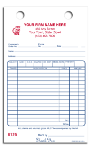 Register Forms, Classic, Cash & Charge 2-part