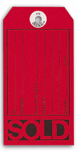 Sold  Tags, Red