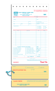 TV Service Orders - Classic with Carbons 2-part