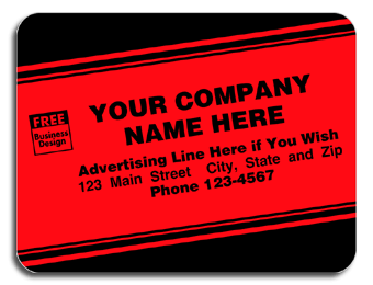 Tuff Shield Labels, Laminated Paper, Red Fluorescent