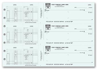 3-On-A-Page Payroll Check Works With Window Envelope