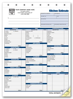 Kitchen Estimates 3-part