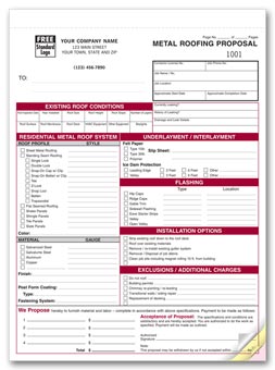 Metal Roofing Proposal 3-part