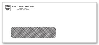 No. 10 Envelope, Single Window, Confidential Security Tint