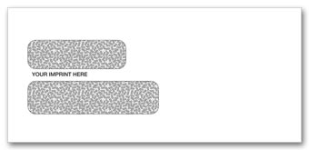 Double Window Envelopes - 9 x 4 1/8 Confidential Envelope