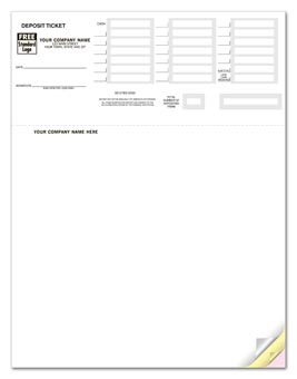 Laser Deposit Tickets, QuickBooks Compatible