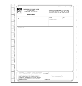 Classic Continuous Job Estimate 2-part