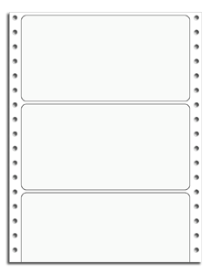 Mailing Labels, Continuous,White, Jumbo, Stock/Blank