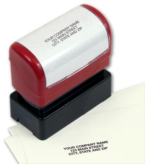 Compact Name and Address Stamp - Pre-Inked
