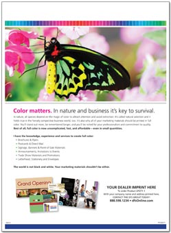 Full Color Printing Sell Sheet