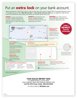 High Security Laser Check Sell Sheet