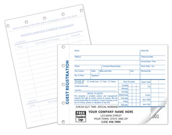 Guest Registration Forms - Carbonless 2-part