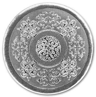 Round Silver Medallion Envelope Seal