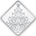 Silver Christmas Tree Envelope Seal