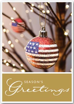 Star Bangled Ball Patriotic Christmas Cards