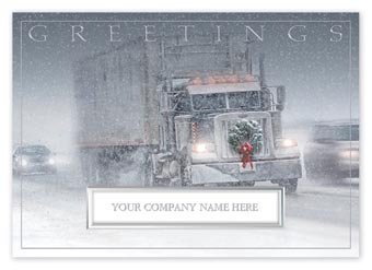 The Road Home Truck Driver Holiday Cards