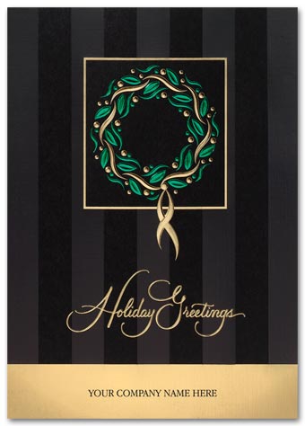 Regal Wreath Holiday Card