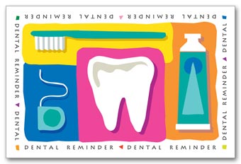Dental Laser Postcards, Dental Reminder