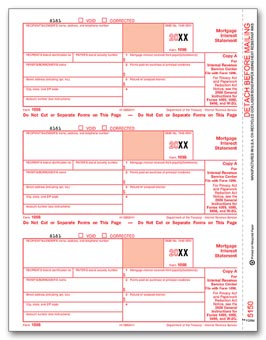 2016 Laser 1098 Mortgage Interest, Federal Copy A