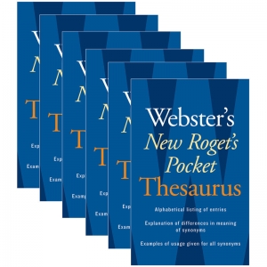 (6 EA) WEBSTERS NEW ROGETS THESAURUS POCKET EDITION