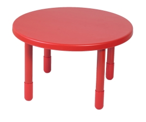 Value Table 36 Inch Round Red