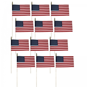 (12 EA) AMERICAN FLAG 8 X 12 