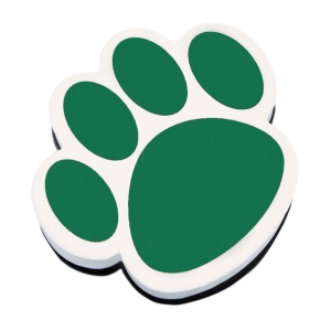 Magnetic Whiteboard Eraser Green Paw