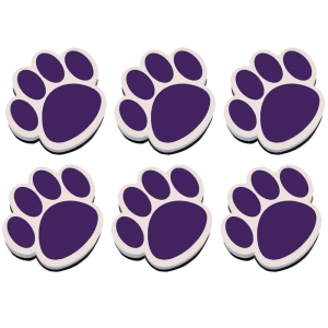 (6 EA) MAGNETIC WHITEBOARD ERASER PURPLE PAW