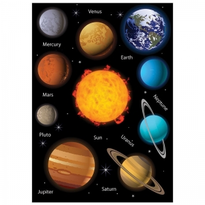 Science Die-Cut Magnets, Solar System