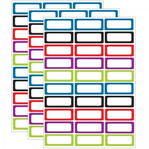 (3 Pk) Die Cut Magnets Assorted Solid Color Nameplates