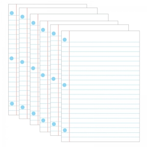 Magnetic Notebook Page, 8-1/2" x 11", Pack of 6