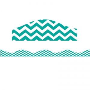 MAGNETIC BORDER TURQUOISE CHEVRON 